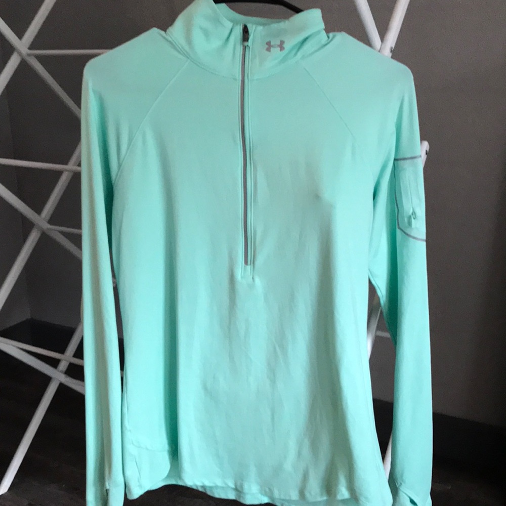Under Armour Seafoam green Half zip